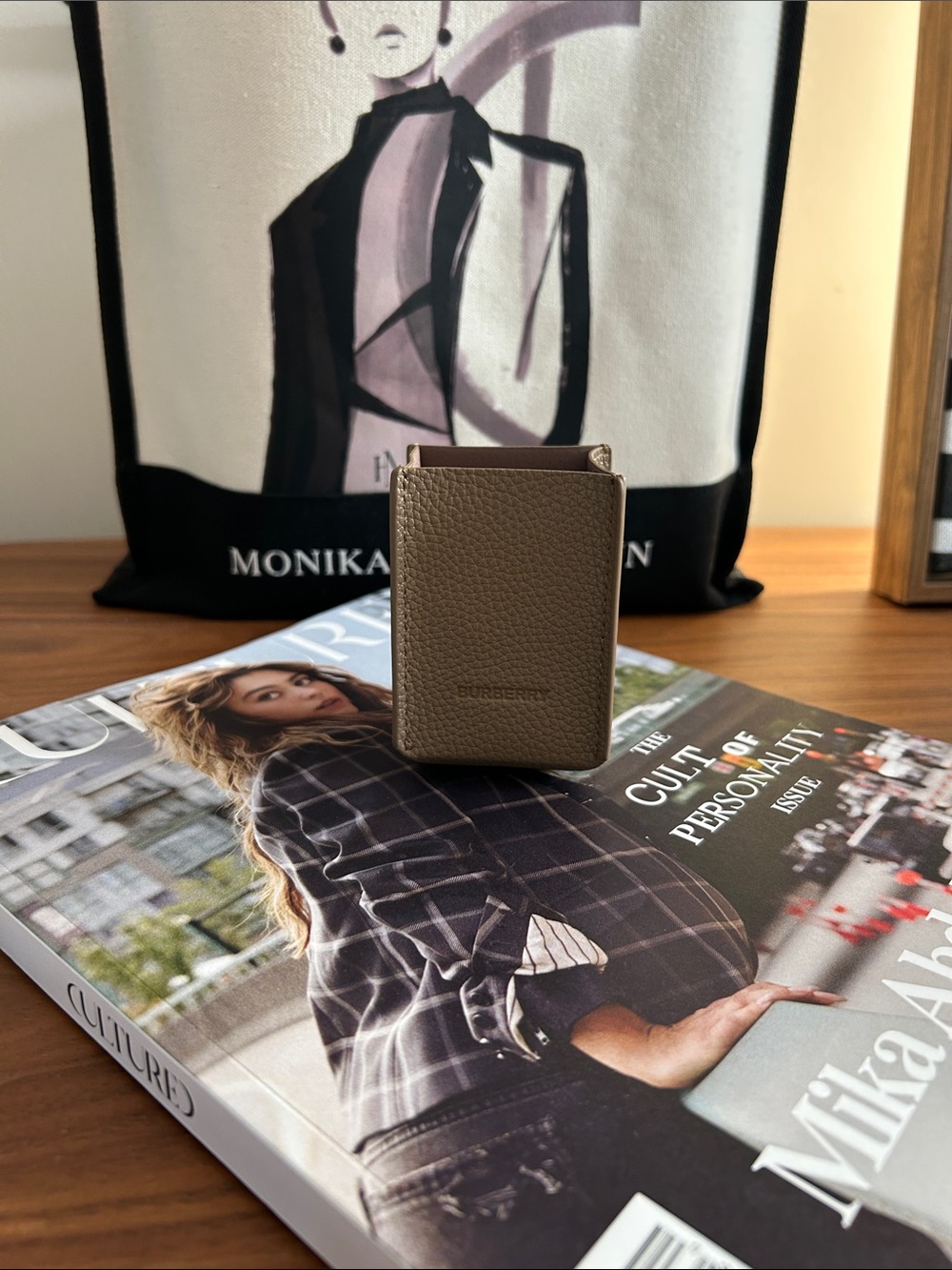 Burberry faux leather case